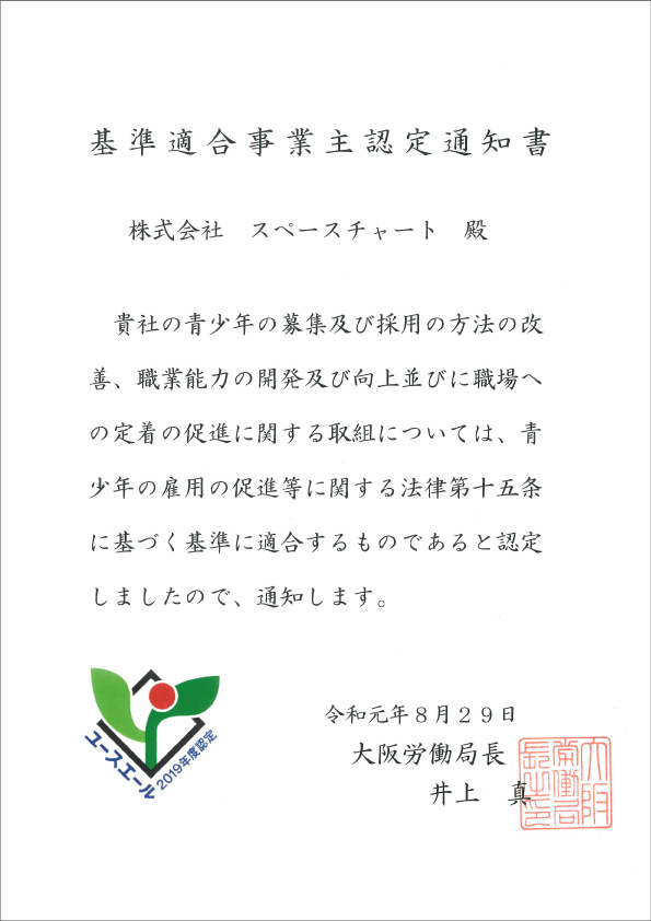 経営革新計画承認書